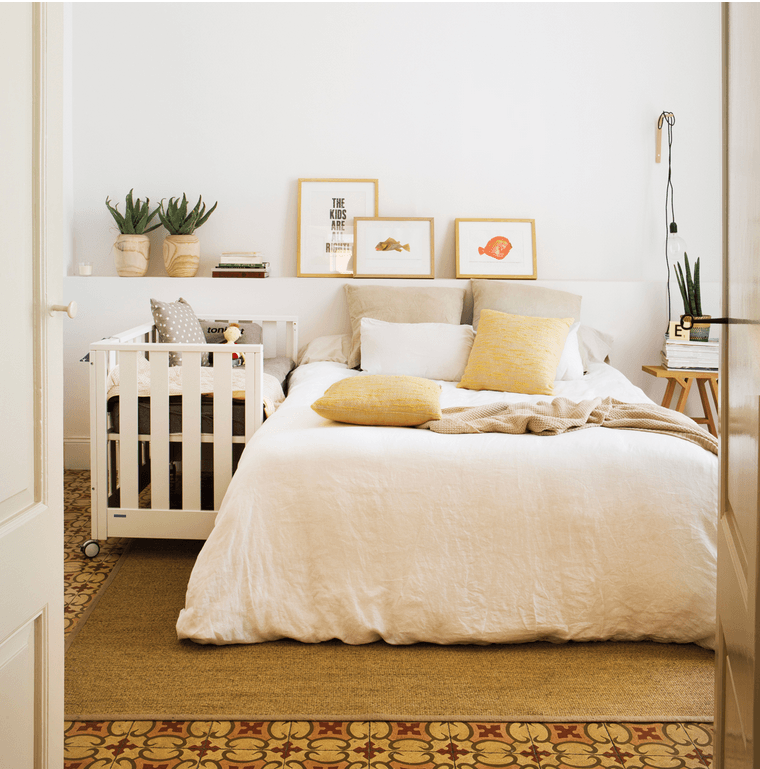Ideas para agregar la cuna de tu bebé en el dormitorio