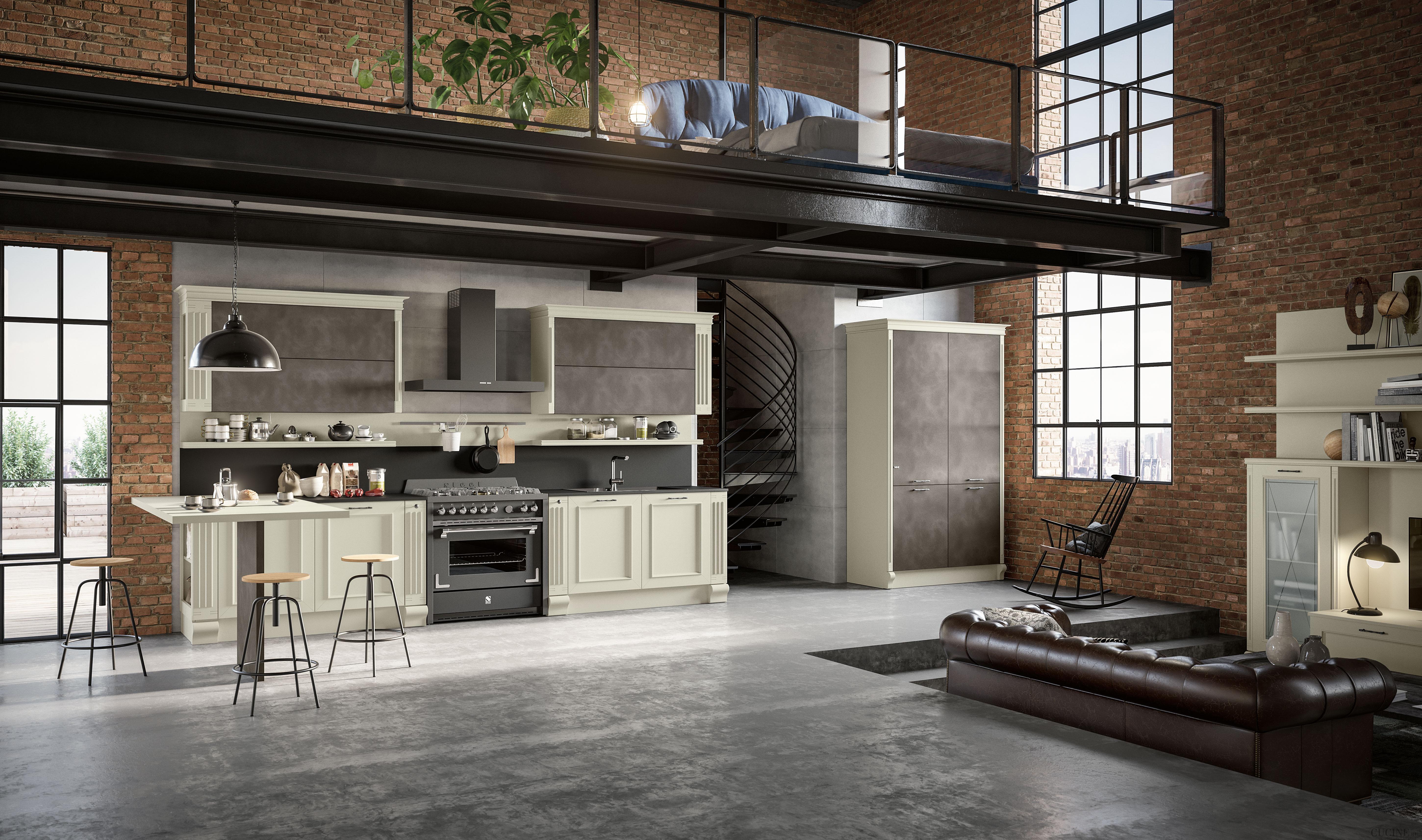 Interior con un toque urbano