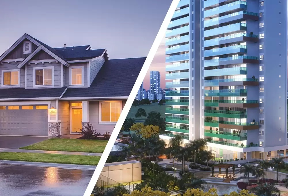 ¿Casa o apartamento? Ventajas y desventajas