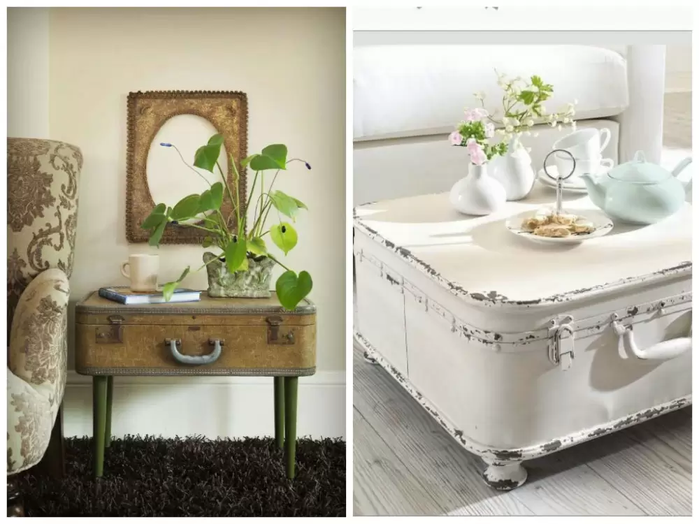 Convierte una vieja maleta en una mesa auxiliar vintage: paso a paso