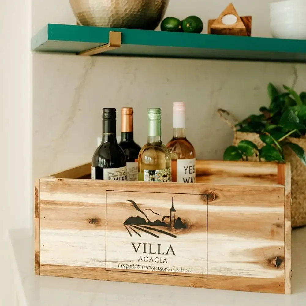 Proyecto DIY: mesa hecha con caja de vinos